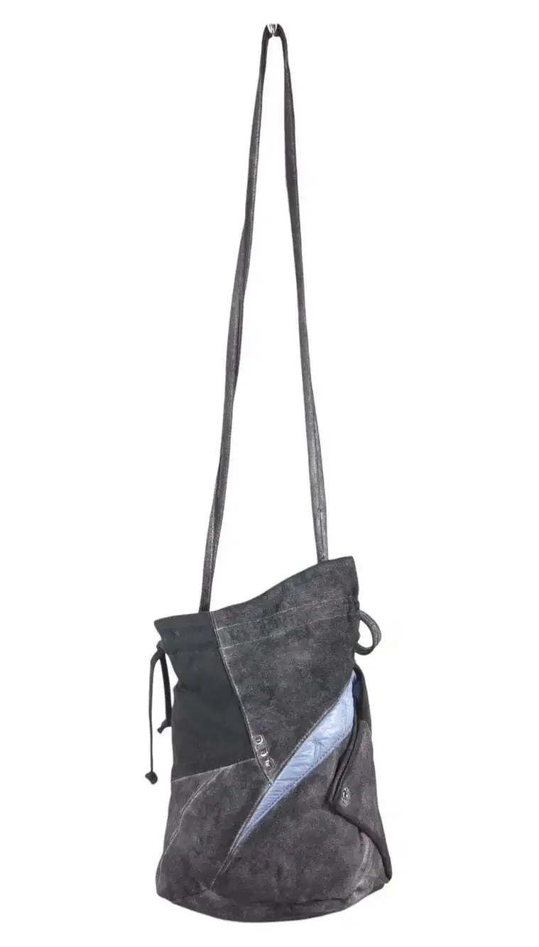 Kiko Kostadinov Oren Medium Crossbody Shoulder Bag US OS Mens Black Blue $560